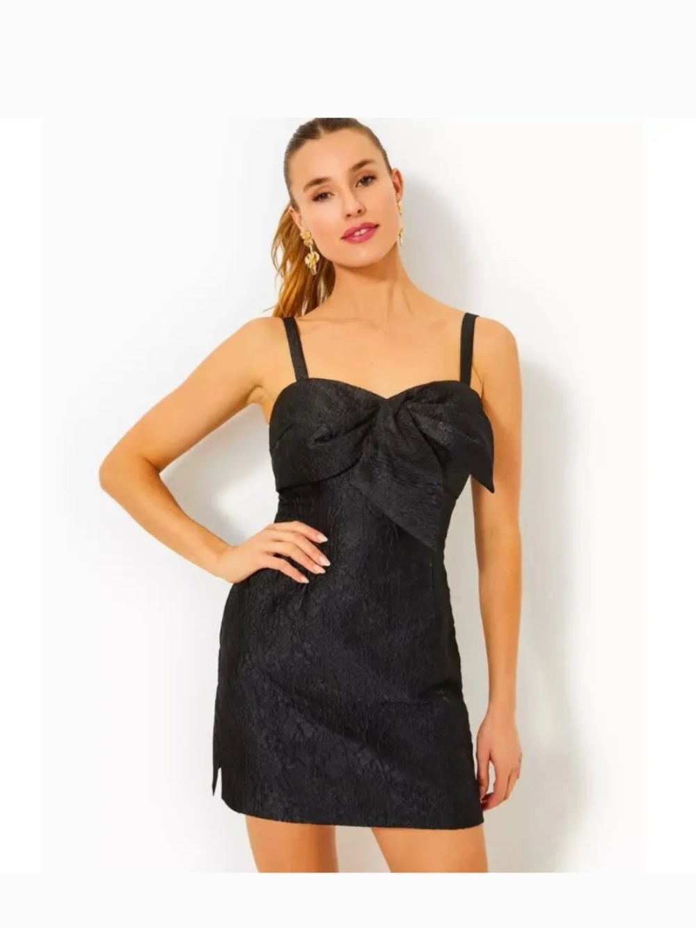 NWT Lilly Pulitzer Kavia Skirted Romper Size 10 Black